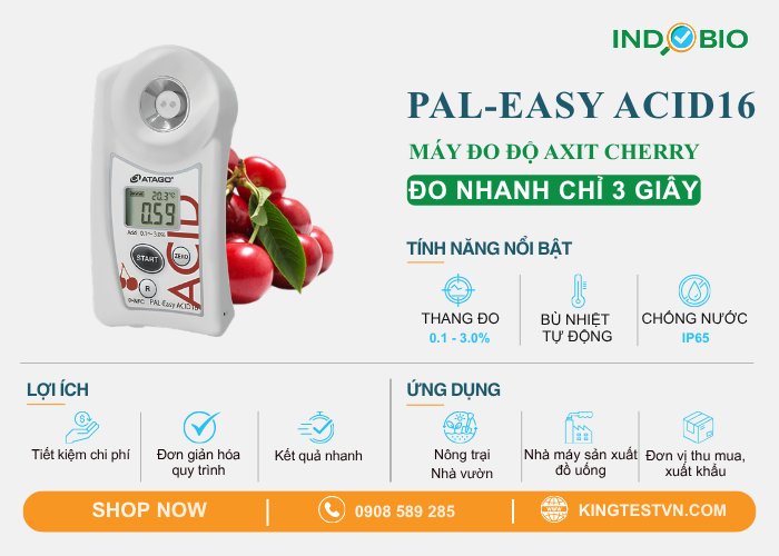 Máy đo độ axit cherry